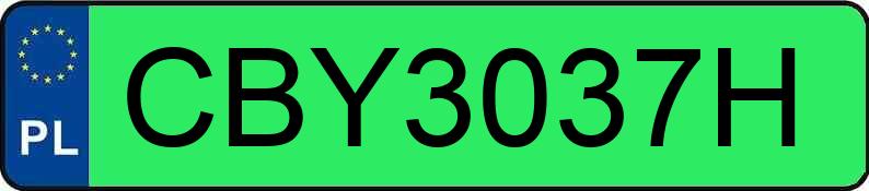 Numer rejestracyjny CBY 3037H posiada OMODA E 5 MR`25 E6d Premium 61kWh - CBY3037H