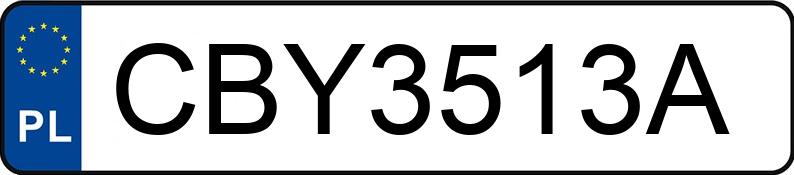 Numer rejestracyjny CBY 3513A posiada OPEL SIGNUM - CBY3513A