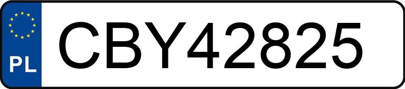 Numer rejestracyjny CBY 42825 posiada VOLKSWAGEN TRANSPORTER T4 1.9 TD - CBY42825