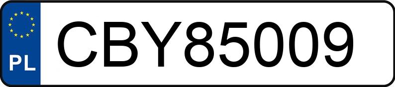 Numer rejestracyjny CBY 85009 posiada TOYOTA AVENSIS - CBY85009