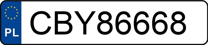 Numer rejestracyjny CBY 86668 posiada BMW M3 - CBY86668