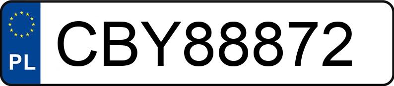 Numer rejestracyjny CBY 88872 posiada BMW 525 Diesel DPF MR`10 E5 F10 525 Diesel DPF MR`10 E5 F10 - CBY88872