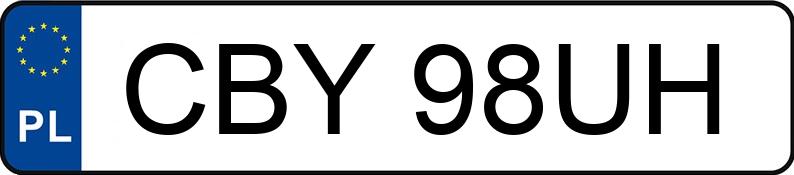 Numer rejestracyjny CBY 98UH posiada SEAT IBIZA 1.4 KAT - CBY98UH