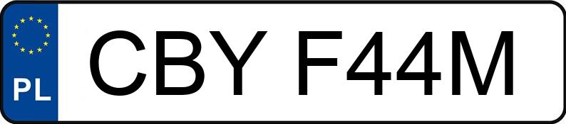 Numer rejestracyjny CBY F44M posiada KREIDLER  - CBYF44M