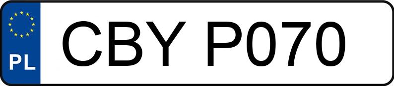 Numer rejestracyjny CBY P070 posiada NIEWIADOW SWNN 400 BOC - CBYP070