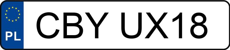 Numer rejestracyjny CBY UX18 posiada HONKER 2000 - CBYUX18