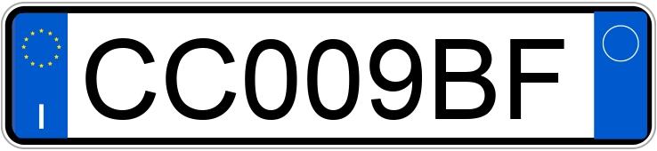 Numer rejestracyjny CC009BF posiada SMART city coupe-cabrio