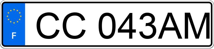 Numer rejestracyjny CC043AM posiada RENAULT KANGOO II