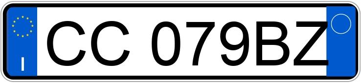 Numer rejestracyjny CC079BZ posiada LANCIA Y