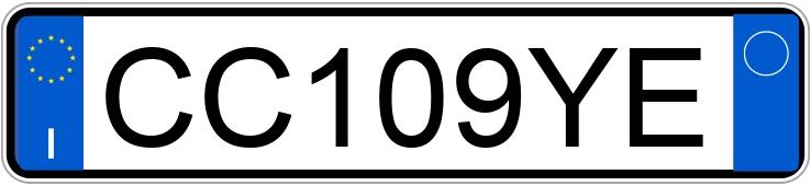 Numer rejestracyjny CC109YE posiada SMART city coupe-cabrio