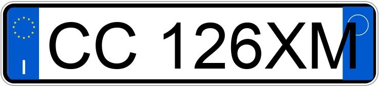 Numer rejestracyjny CC126XM posiada FIAT Multipla