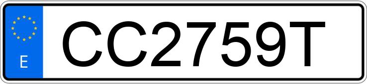 Numer rejestracyjny CC2759T posiada PEUGEOT 206