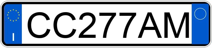 Numer rejestracyjny CC277AM posiada PEUGEOT 206