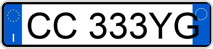 Numer rejestracyjny CC333YG posiada FIAT Panda 1a serie