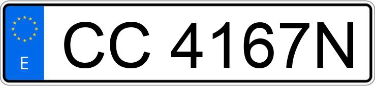 Numer rejestracyjny CC4167N posiada PEUGEOT 405