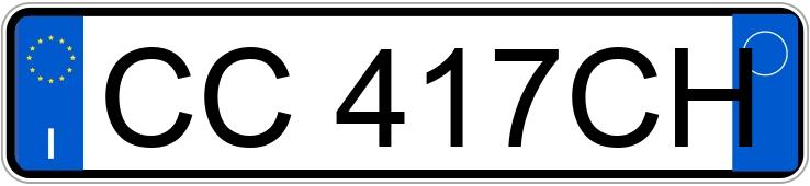 Numer rejestracyjny CC417CH posiada TOYOTA Corolla Numer rejestracyjny CC417CH posiada TOYOTA Corolla