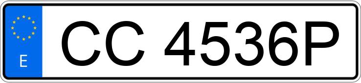 Numer rejestracyjny CC4536P posiada SUZUKI SAMURAI