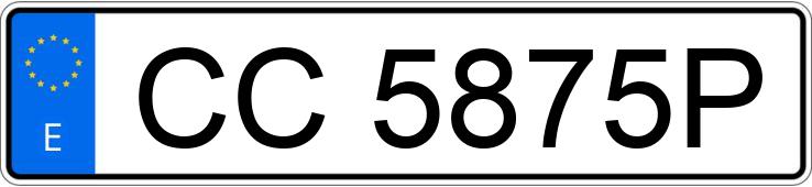 Numer rejestracyjny CC5875P posiada FORD TRANSIT