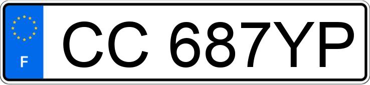 Numer rejestracyjny CC687YP posiada CITROEN DS4