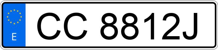 Numer rejestracyjny CC8812J posiada SEAT IBIZA Numer rejestracyjny CC8812J posiada SEAT IBIZA