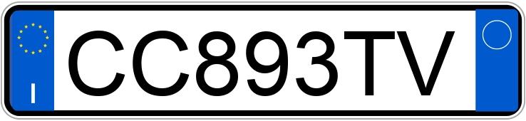 Numer rejestracyjny CC893TV posiada SUBARU Impreza 2a serie