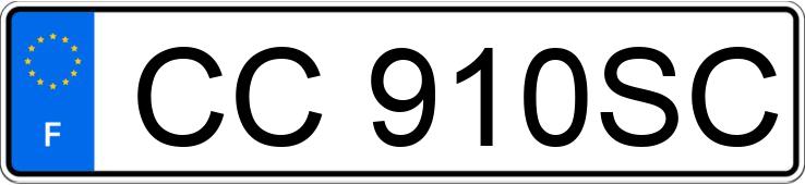 Il numero di registrazione CC910SC ha TOYOTA YARIS III