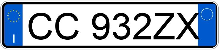 Numer rejestracyjny CC932ZX posiada FIAT Panda 1a serie