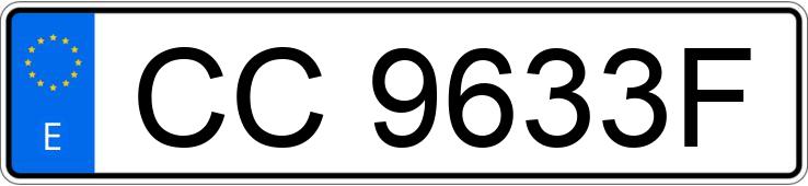 Numer rejestracyjny CC9633F posiada RENAULT 6