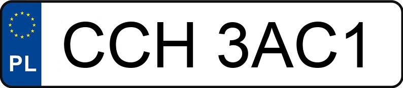 Numer rejestracyjny CCH 3AC1 posiada AUDI A3 - CCH3AC1