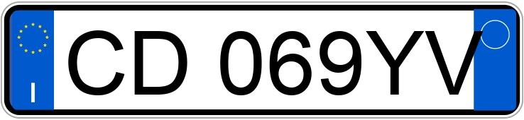 Numer rejestracyjny CD069YV posiada RENAULT Clio 2a serie