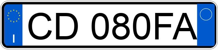 Numer rejestracyjny CD080FA posiada FORD Mondeo 2a serie