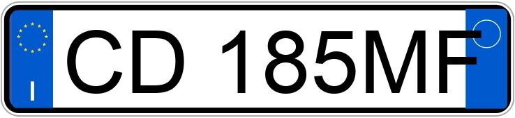 Numer rejestracyjny CD185MF posiada FORD Focus 1a serie