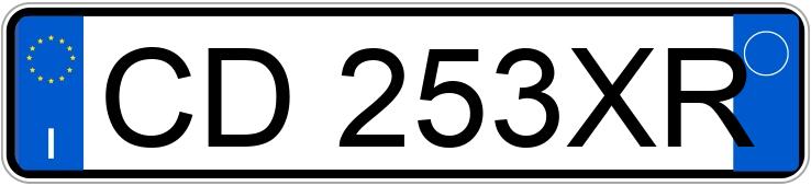 Numer rejestracyjny CD253XR posiada AUDI A4 2a serie A4 Cabriolet 1.8 T 20V cat (120 kw)