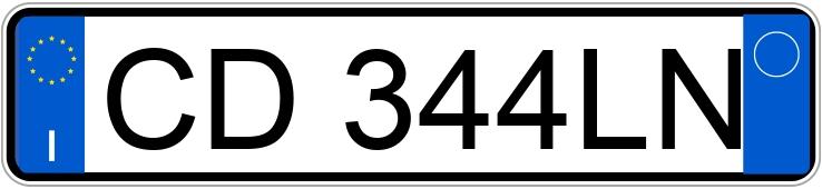 Numer rejestracyjny CD344LN posiada SMART city coupe-cabrio