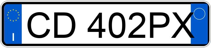 Numer rejestracyjny CD402PX posiada FIAT Panda 1a serie