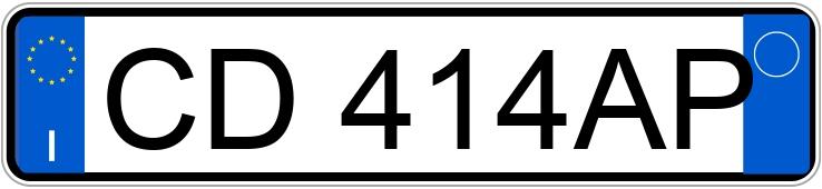 Numer rejestracyjny CD414AP posiada MINI Mini 2a serie