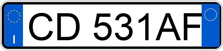 Numer rejestracyjny CD531AF posiada FIAT Stilo