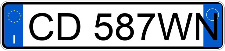 Numer rejestracyjny CD587WN posiada ALFA ROMEO 147