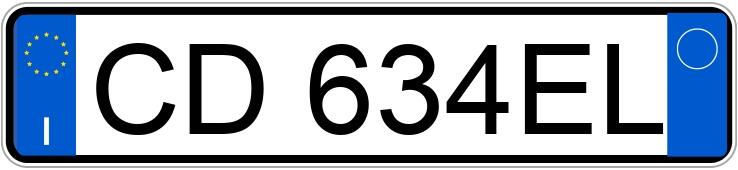 Numer rejestracyjny CD634EL posiada OPEL Corsa 3a serie