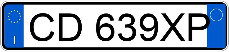 Numer rejestracyjny CD639XP posiada FIAT Punto 2a serie Numer rejestracyjny CD639XP posiada FIAT Punto 2a serie