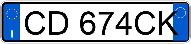 Numer rejestracyjny CD674CK posiada MERCEDES Classe C