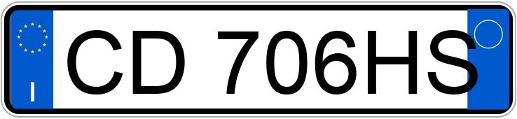 Numer rejestracyjny CD706HS posiada PEUGEOT 206 Numer rejestracyjny CD706HS posiada PEUGEOT 206