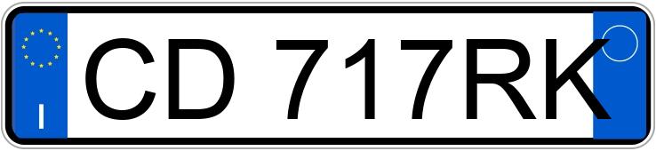 Numer rejestracyjny CD717RK posiada HONDA Jazz 1a serie 01-08