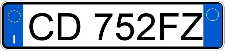 Numer rejestracyjny CD752FZ posiada FORD Focus 1a serie