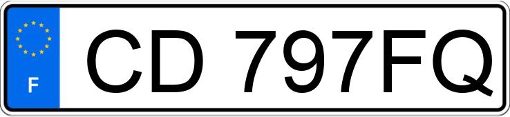 Numer rejestracyjny CD797FQ posiada CITROEN ZX