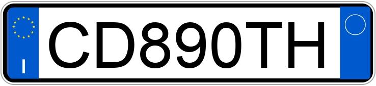 Numer rejestracyjny CD890TH posiada MINI Mini 2a serie