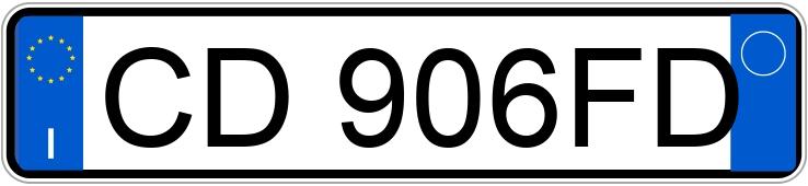 Numer rejestracyjny CD906FD posiada FIAT Punto 2a serie Numer rejestracyjny CD906FD posiada FIAT Punto 2a serie