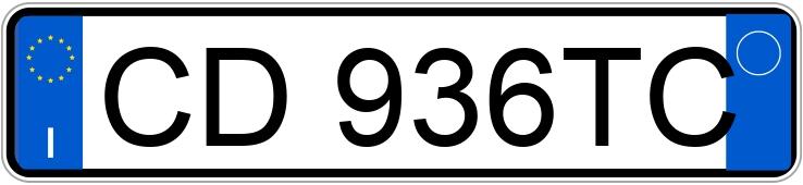 Numer rejestracyjny CD936TC posiada LOTUS Elise
