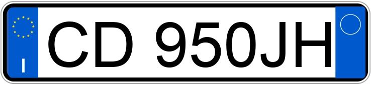 Numer rejestracyjny CD950JH posiada SUZUKI Alto