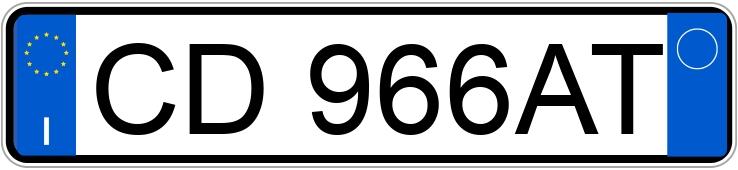 Numer rejestracyjny CD966AT posiada VOLKSWAGEN Polo 4a serie Numer rejestracyjny CD966AT posiada VOLKSWAGEN Polo 4a serie